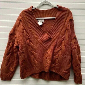 Vintage 70s Bruestle West Germany Large New Wool & Alpaca Blend Brown  Sweater